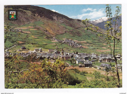 Cataluna Lerida PIRINEU CATALA N°939 Vall D'Aran Panoramique De Viella Gausac Casau VOIR TIMBRE - Lérida