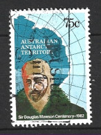 TERRITOIRE ANTARCTIQUE AUSTRALIEN. N°54 Oblitéré De 1982. Douglas Mawson. - Polarforscher & Promis