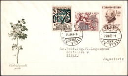 Czechoslovakia 1963, Illustrated Cover Cultural Celebrities W./psm Praha - Cartas & Documentos