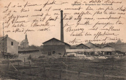 Domont - RARE CPA - Briqueterie Aux Vinciennes - Usine Et Cheminée - Domont