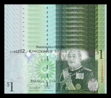 Tonga Lot 10 Banknotes 1 Pa'anga King Tupou V 2009 (2014) Pick 37b Sc Unc - Tonga