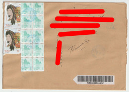 7005 Lettre Cover 2023 Recommandé Registered Femme Chapeau Timahremth 2023 - Algerien (1962-...)