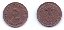 Germany 2 Reichspfennig 1938 B 3rd Reich - 2 Reichspfennig