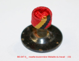 Médaille-BE-047-II_ Rosette-boutonnière Médaille Du Travail_21-03_03 - Belgique