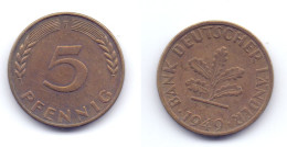 Germany 5 Pfennig 1949 F Bank Deutscher Lander - 5 Pfennig
