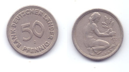 Germany 50 Pfennig 1949 J Bank Deutscher Lander - 50 Pfennig