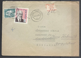 Romania,  Cover With Hungarian Label "Parti",  1968. - Lettres & Documents