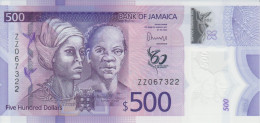 JAMAICA Replacement 500 Dollars 2022 (2023) P W98 UNC polymer ZZ Prefix - Giamaica