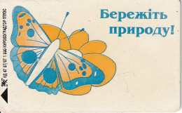 TARJETA UCRANIA DE 1680 UNITS DE UNA MARIPOSA (BUTTERFLY) - Schmetterlinge