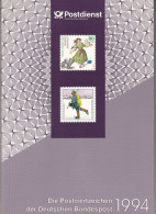 Bund Jahrbuch 1994 Die Sonderpostwertzeichen Postfrisch/MNH - Komplett - Annual Collections