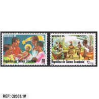 C2033.1# Guinea Ecuatorial 1985. Navidad (MNH) EDI@71-72 - Guinée Equatoriale