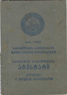 GEORGIE Carnet Scolaire URSS 1963 Bilingue Russe-géorgien RRR - Diplômes & Bulletins Scolaires