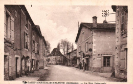 Saint Martial De Valette - La Rue Principale Du Village - Autres & Non Classés