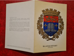 Carte NON POSTALE BLASON DE BLANQUEFORT - Blanquefort