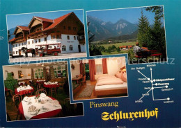 73224234 Pinswang Tirol Hotel Restaurant Schlurenhof Landschaftspanorama Alpen P - Andere & Zonder Classificatie