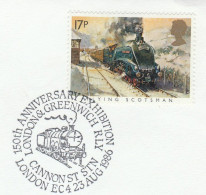 1986 CANNON ST STATION STEAM TRAIN Event Cover GB Stamps Railway - Trains
