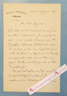 ● L.A.S 1884 Abbé Louis BRANCHEREAU Grand Séminaire D'Orléans Né à Saint-Pierre-Montlimart - Lettre Autographe Manuscrit - Personajes Historicos