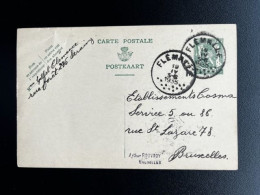 BELGIUM 1935 POSTCARD FLEMALLE TO BRUSSELS 19-04-1935 BELGIE BELGIQUE - Covers & Documents