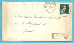 724P (-10%) Op Brief Aangetekend Sterstempel (Relais) * ROTSELAAR * - 1946 -10%