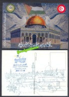 2019 - Palestine - Tunisie - Al-Quds, Capital De Palestine - Carte Postale Officielle - Emission Conjointe - Palestine