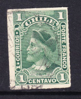 Chile 1900 1c Columbus Roulette Green Die B - Chili