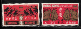 HONG KONG Scott # 237-8 MH - New Year Festival 1968 - Ongebruikt