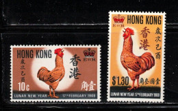 HONG KONG Scott # 249-50 MNH - Lunar New Year 1969 - Nuovi