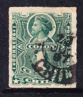 Chile 1878  1c Green Colombus #1 Used - Chili