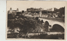 Delcampe - Saint-Aignan-sur-Cher 41  Carte Glacée Non Circullé  Le Vue Generale Du Pont Et Le Chateau - Saint Aignan