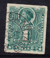 Chile 1878  1c Green Colombus #5 Used - Chili