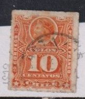 Chile 1878  10c Orange Columbus #4 Used - Chili