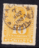 Chile 1878  10c Yellow Columbus #1 Used - Chili