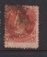 Chile 1867 5c Columbus Red Orange Used No 7 - Chili