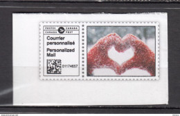 #3, Canada, Admail, Courrier Personnalisé, Persomalized Mail, Coeur, Heart, Laine, Wool, Neige, Snow - Usados