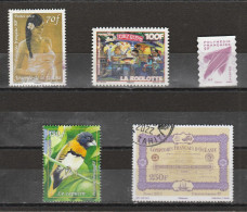 POLYNESIE 2012 - 2013 YT 981 + 982 + 990 + 1021 + 1044  OBLITERE - Used Stamps
