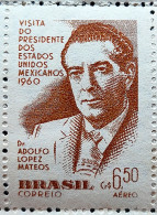 A 90 Brazil Stamp President Of Mexico Adolfo Lopes Mateos 1960 - Nuevos