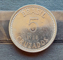 Brazil Coin Brasil 1988 5 Cruzado Sob - Viroflay