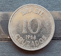 Brazil Coin Brasil 1988 10 Cruzado Sob - Viroflay