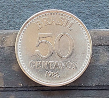 Brazil Coin Brasil 1988 50 Centavos Cruzado Sob - Viroflay