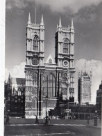 CARTOLINA  LONDON,INGHILTERRA,REGNO UNITO-WESTMINSTER ABBEY-WEST FRONT-NON VIAGGIATA - Westminster Abbey