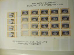 Europa Feuille Blad Sheet  Mnh Neuf ** Année 1978  Guernsey Guernersey - 1978