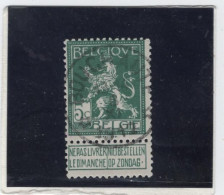 Belgie Nr 110 Bouchaute (STERSTEMPEL) - 1912 Pellens