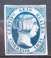 ESPAÑA - EDIFIL Nº 10 ¡¡ FALSO SEGUI !! NUEVO SIN GOMA ISABEL II AÑO 1851 - VER 2 FOTO(W) - Proofs & Reprints