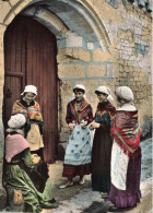 FOLKLORE - Scenes Et Costumes Regionaux - La Touraine - Jeunes Filles En Costumes - Colorisé  - Carte Postale Ancienne - Costumes