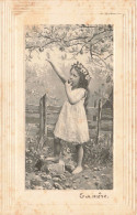 ENFANTS - Portrait - Ta Mère - Petite Fille Mangeant Une Pomme - Carte Postale Ancienne - Portraits