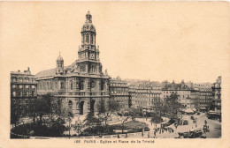 FRANCE - Paris - Eglise Et Place De La Trinité - Animé - Carte Postal Ancienne - Churches