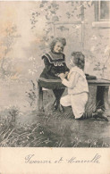 ENFANTS - Portrait - Yvonne Et Marcelle - Carte Postale Ancienne - Portraits