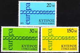 CYPRUS 1971 EUROPA. Complete Set, MNH - 1971