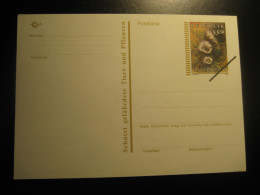 1997 Silberdistel Protects Endangered Animals And Plants SPECIMEN Postal Stationery Card Overprinted AUSTRIA - Proofs & Reprints