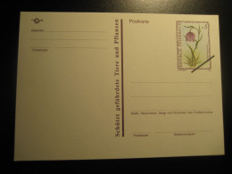 1993 Schachbrettblume Protects Endangered Animals And Plants SPECIMEN Postal Stationery Card Overprinted AUSTRIA - Ensayos & Reimpresiones